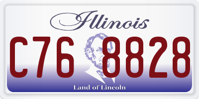 IL license plate C768828
