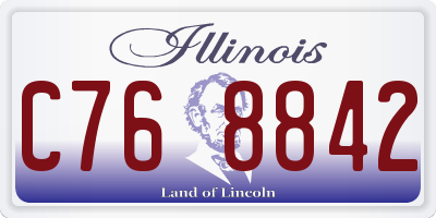 IL license plate C768842