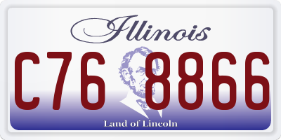 IL license plate C768866