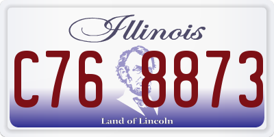 IL license plate C768873