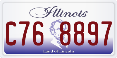 IL license plate C768897