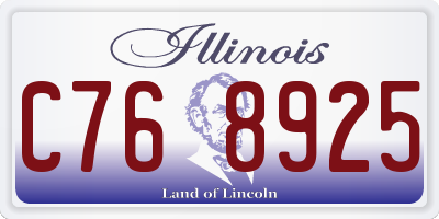 IL license plate C768925