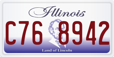 IL license plate C768942