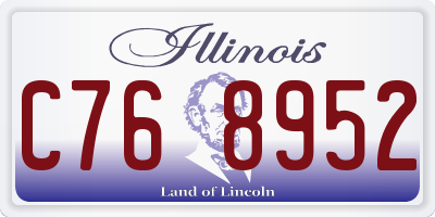 IL license plate C768952