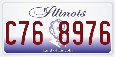 IL license plate C768976