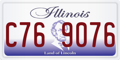 IL license plate C769076