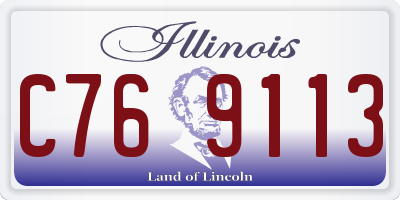 IL license plate C769113