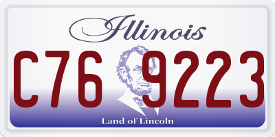 IL license plate C769223