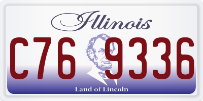 IL license plate C769336