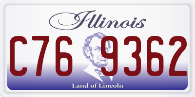 IL license plate C769362