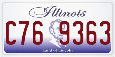 IL license plate C769363