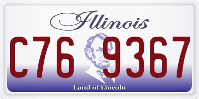 IL license plate C769367