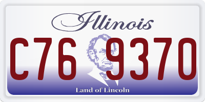 IL license plate C769370