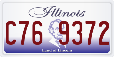 IL license plate C769372