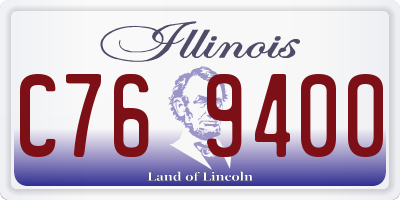 IL license plate C769400