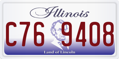 IL license plate C769408