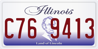 IL license plate C769413