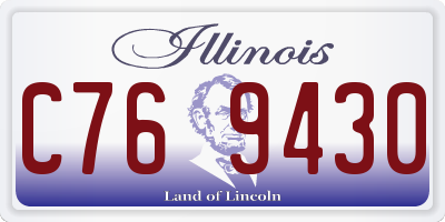 IL license plate C769430