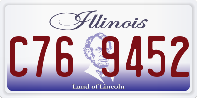 IL license plate C769452