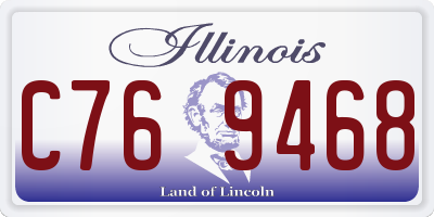 IL license plate C769468