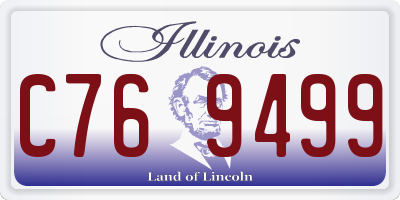 IL license plate C769499