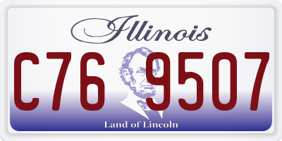 IL license plate C769507