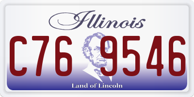 IL license plate C769546