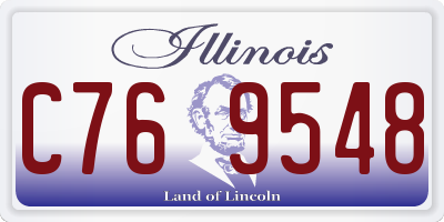 IL license plate C769548