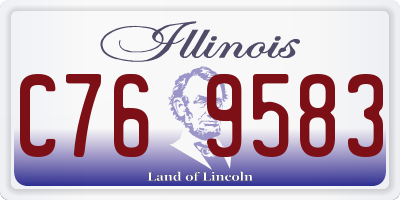 IL license plate C769583
