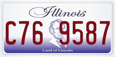 IL license plate C769587