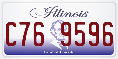 IL license plate C769596