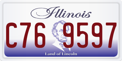 IL license plate C769597