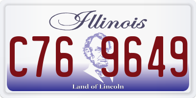 IL license plate C769649