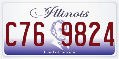 IL license plate C769824