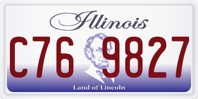IL license plate C769827