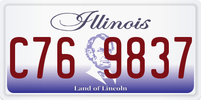 IL license plate C769837