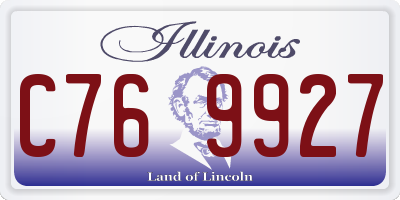 IL license plate C769927
