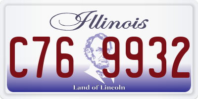 IL license plate C769932