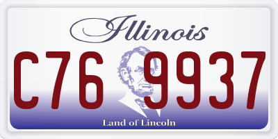 IL license plate C769937