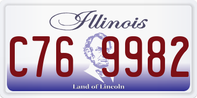IL license plate C769982