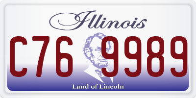 IL license plate C769989