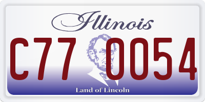 IL license plate C770054