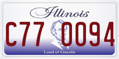 IL license plate C770094