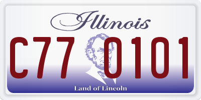 IL license plate C770101