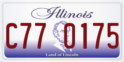 IL license plate C770175