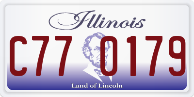 IL license plate C770179