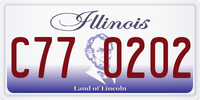 IL license plate C770202