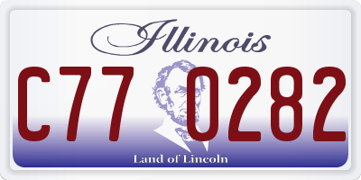 IL license plate C770282