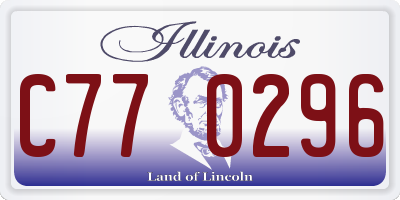 IL license plate C770296