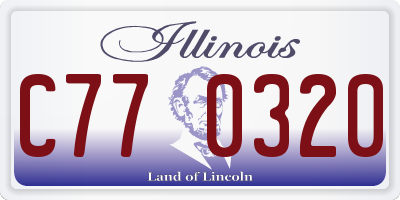 IL license plate C770320